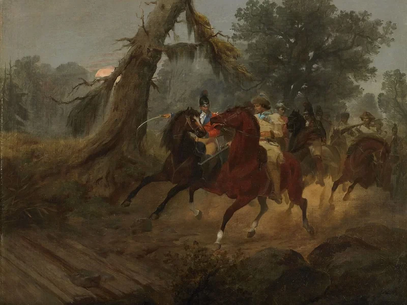 1828-Alonzo Chappel - La cavalcata degli uomini del generale Marion - Minneapolis Institute of Arts